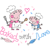 Peppa Pig Design Baked With Love