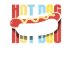 Amateur de hot-dogs design rétro