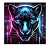 Cyberpunk Panther – Neon Style