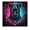 Cyberpunk Panther – Neon Style