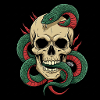 Shadow & – Skull and Snake Combined