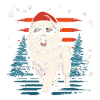 Cool Samoyède de Noël