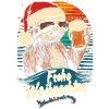 Faultier Weihnachten Bier
