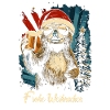 Weihnachtsfeier Bier Faultier lustig