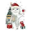 Christmas Red Wine Raccoon