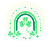 Saint-Patrick trèfle arc-en-ciel chance