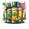 Saint-Patrick Bière Friends Shamrock