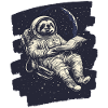 Faultier Astronaut