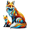 Fuchs mama mit baby Fuch