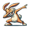 Bunny Dabbing Comic