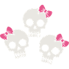 Cute Skull with Bows