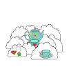 Heavenly Sky Tea Teapot Delight