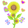 Sonnenblume Kinder Kind Sonnenblumen Blume