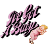 Ho un bambino in stile retrò rosa