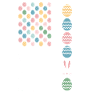 Easter Eggs Bunnies American Flag