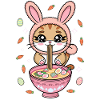 Easter Kawaii Anime Cat Ramen