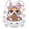 Easter Kawaii Anime Cat Ramen