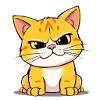 Funny Cartoon Cat