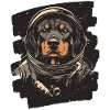Rottweiler Astronaut