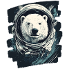 Eisbär Astronaut