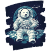 Eisbär Astronaut