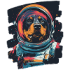 Rottweiler Astronaut