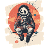 Panda Astronaute