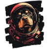 Rottweiler Astronaut