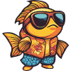 Goldfish Comic Funny Summer