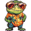Chameleon Funny Summer