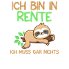 Ruhestand Pension Rente Faultier Rentner