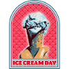 Eiscreme Motiv Pop Art Style