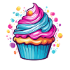 Bunter Cupcake