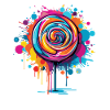 Bunte Lutscher Kunst