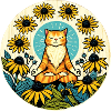 Zen Mode Kitty Cat