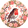Cherry Blossom Robin