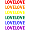 Love Rainbow Pride LGBTQ