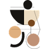 Geometric harmony in earth tones