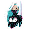 Fille cyberpunk