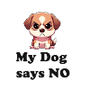 dog says no