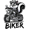 Skunk Motorcycle Biker