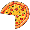 Pizza Cartoon Look