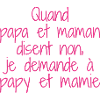 Papy et mamie