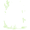 Cute panda with green bamboo