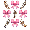 Coquette Bow Trumpet Instrument Trumpeter