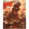 Epic Hippopotamus Revolution Artful Painting