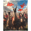 Epic Llama Revolution Artful Painting