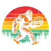 Bigfoot Cheeseburger Hamburger Retro Sun