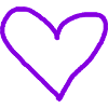 Herz lila Geschenkidee Herzchen violett
