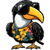 Toucan Bird Comic Funny Summer